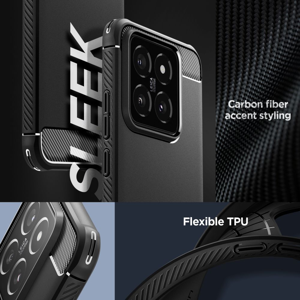 Spigen Rugged Armor for Xiaomi 14 Matte Black