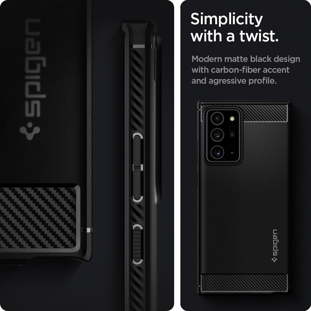 Spigen Rugged Armor for Samsung Galaxy Note20 Ultra Black