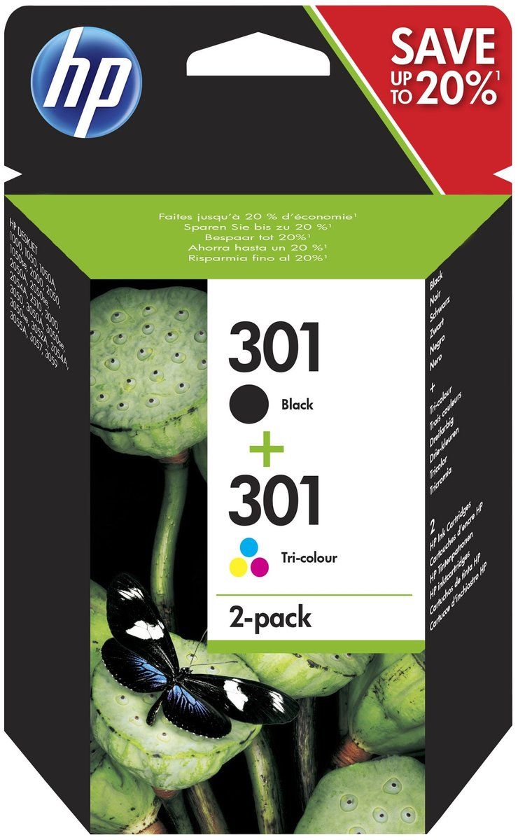 HP N9J72AE (301) Multipack tintapatron