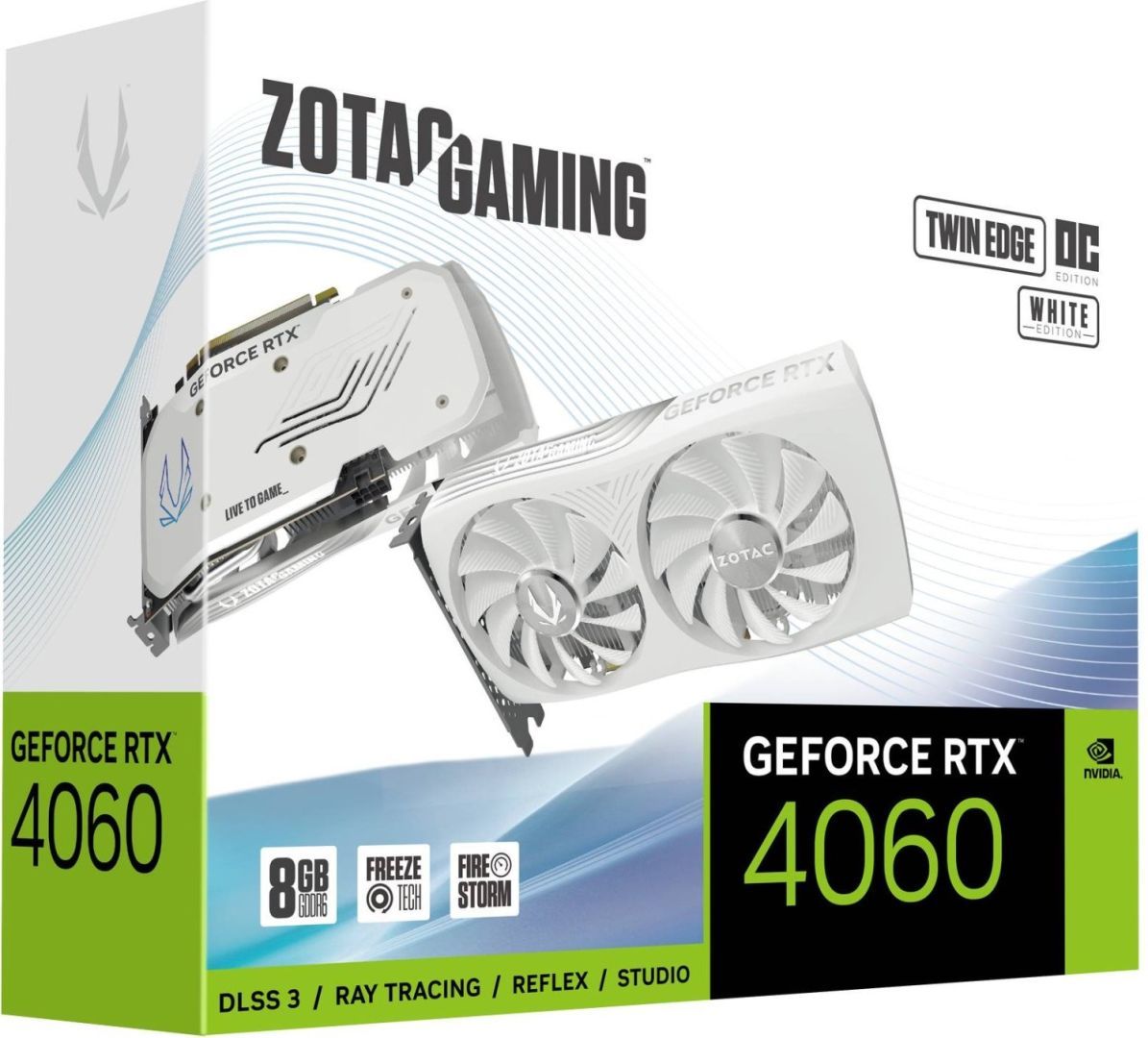 Zotac GeForce RTX4060 8GB DDR6 Twin Edge OC White Edition