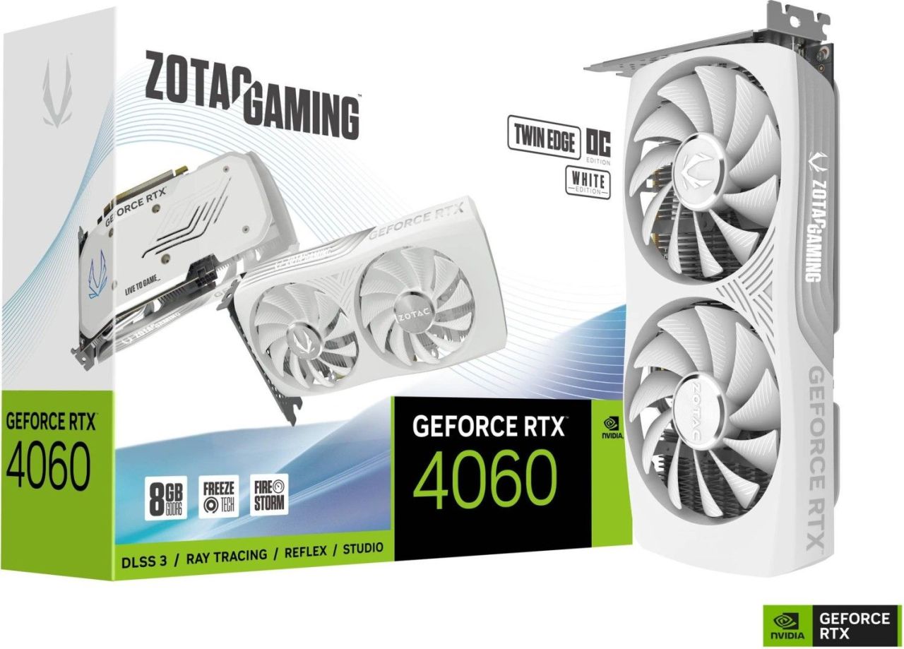 Zotac GeForce RTX4060 8GB DDR6 Twin Edge OC White Edition