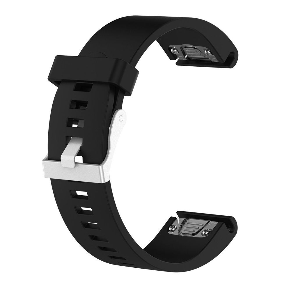 FIXED Szilikon szíj Garmin QuickFit okosórához 20mm, fekete