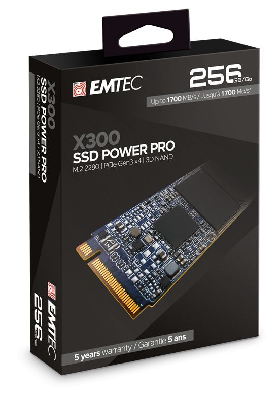 Emtec 256GB M.2 2280 NVMe X300 Power Pro