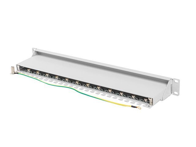 Lanberg 24-port Patch Panel 1U Grey