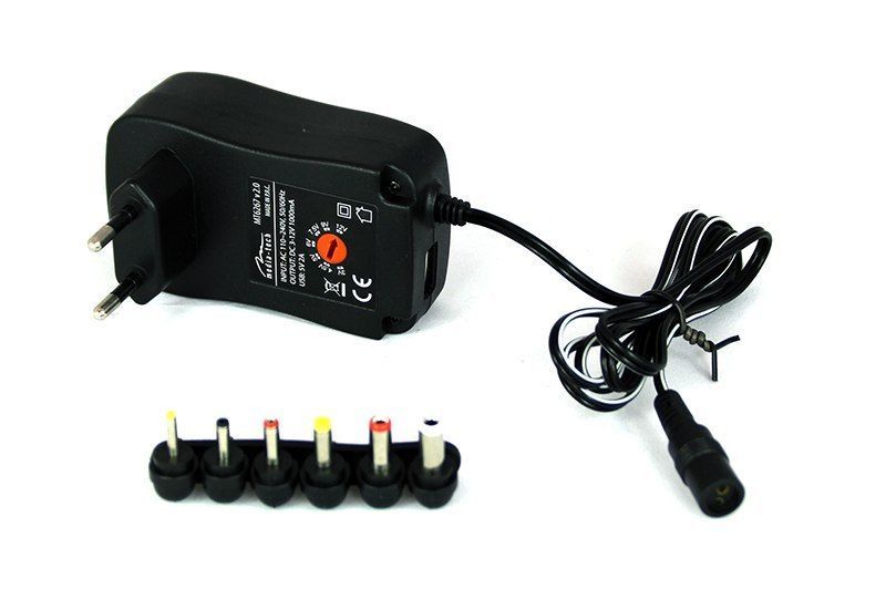 Media-Tech MT6267 Tablet Universal Power Adapter Black