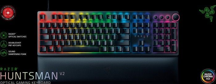 Razer Huntsman V2 Red Switch Mechanical Keyboard Black US