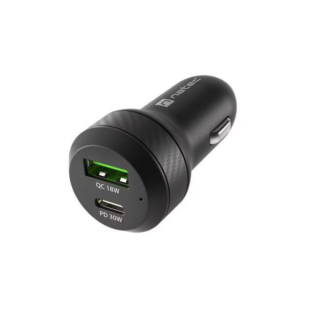 natec Coney Car Charger Black