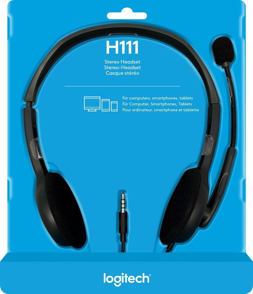 Logitech H111 Stereo Headset Black