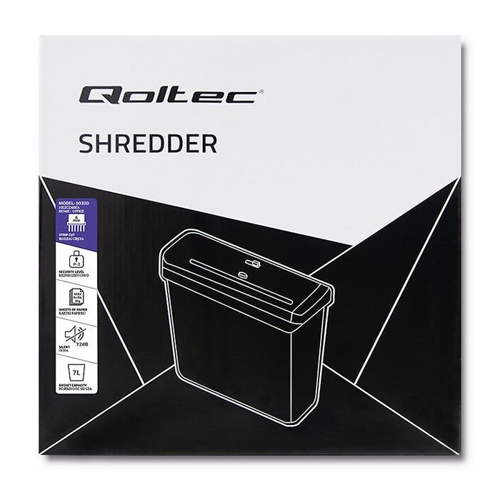 Qoltec Shredder Home & Office Iratmegsemmisítő Black