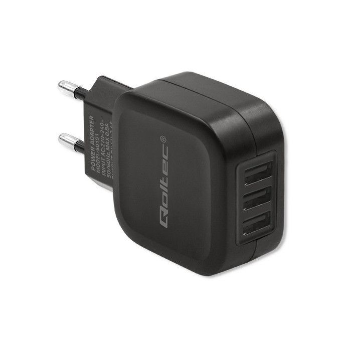 Qoltec 17W Mobile Device Charger Black