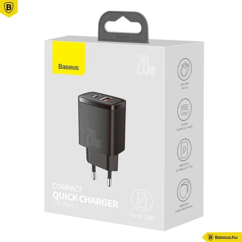 Baseus Compact Charger Black