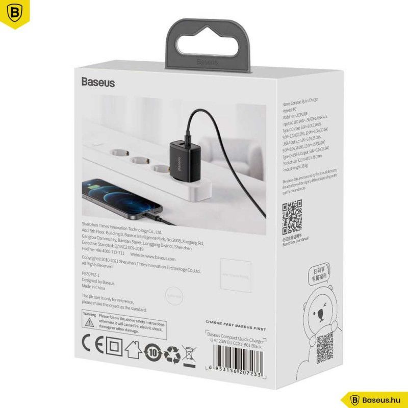 Baseus Compact Charger Black