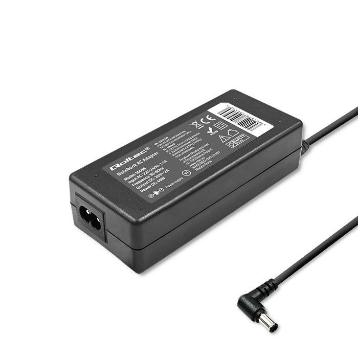 Qoltec 40W Power Adapter for Lenovo Black