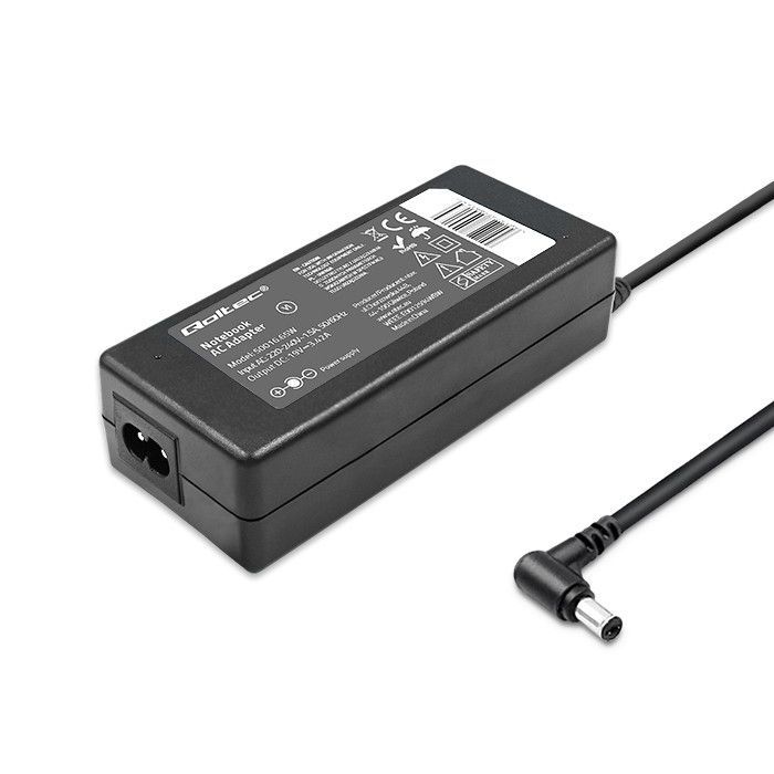 Qoltec 65W Power Adapter for Acer Black