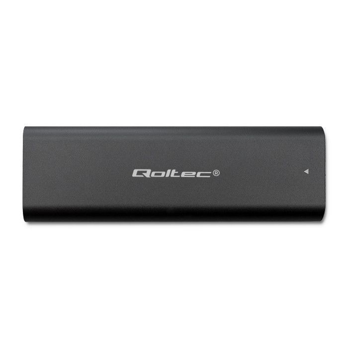 Qoltec USB3.1 Enclosure for M.2 NVMe SSD Grey