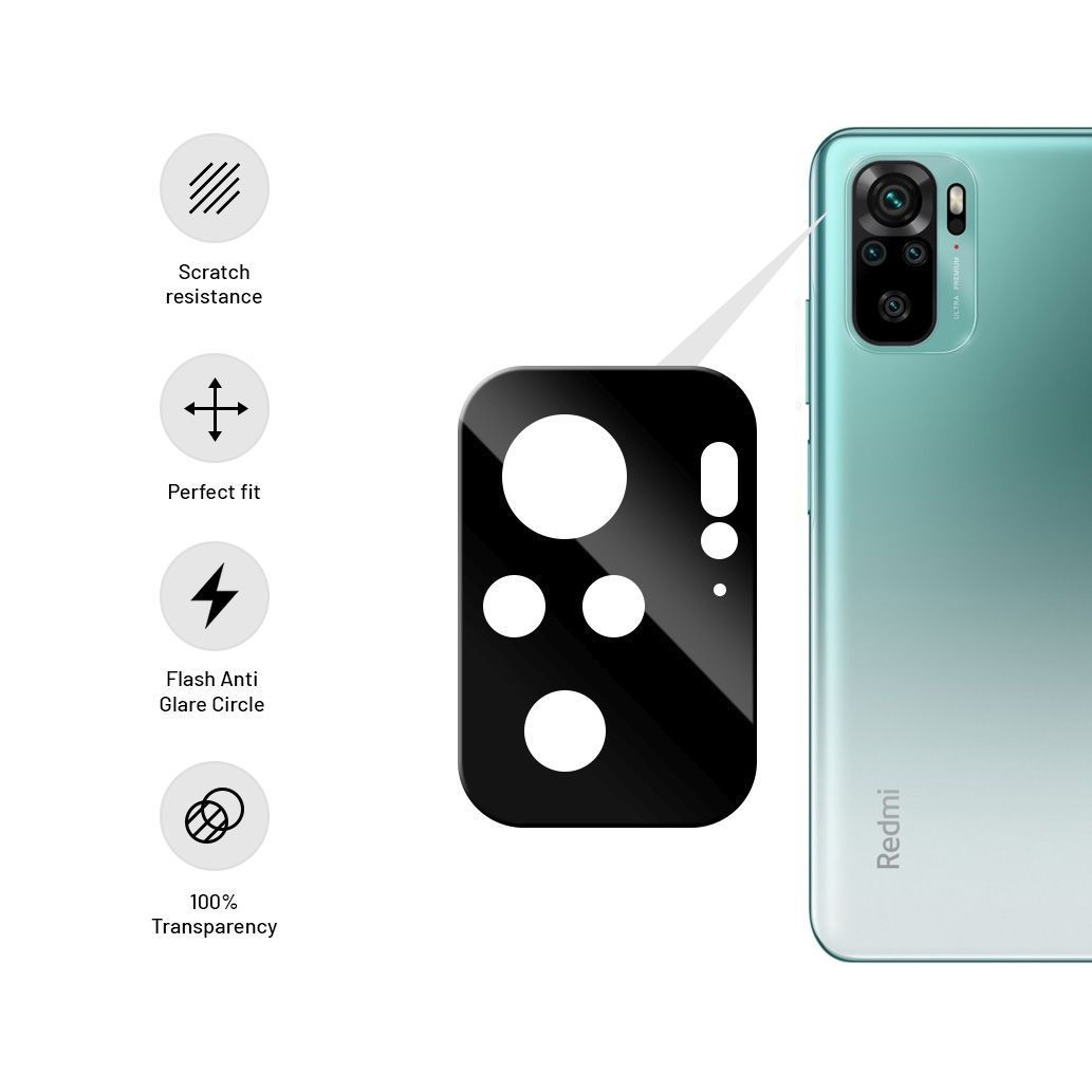 FIXED Camera Glass for Xiaomi Redmi Note 10/Note 10S