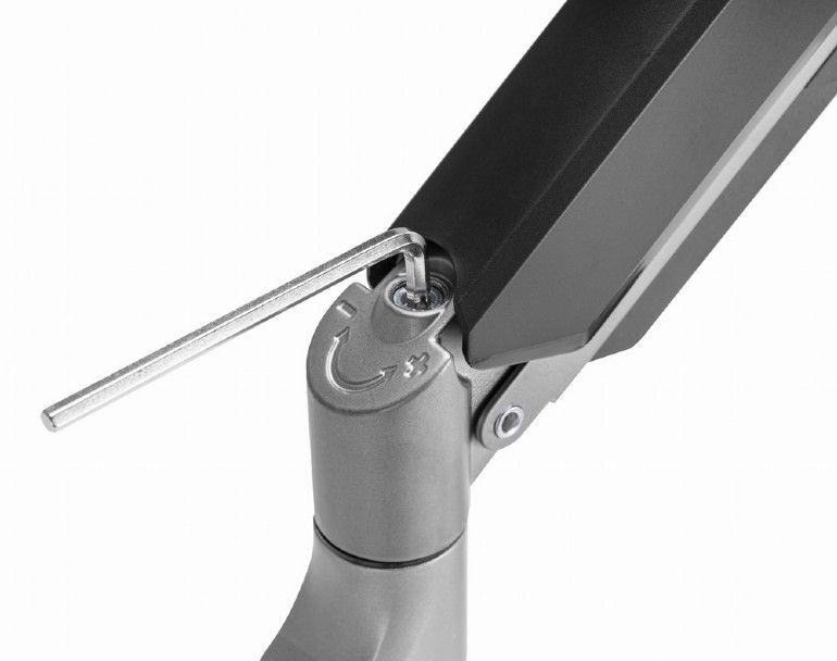 Gembird MA-WA2-02 Adjustable wall 2-display mounting arm, 17”-32” Black