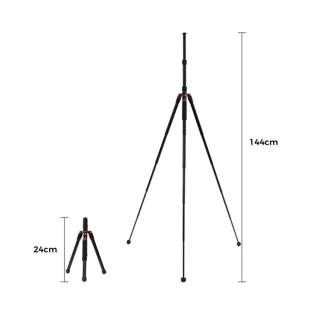 Obsbot Foldable Lightweight Camera Tripod állvány 24-144cm Black