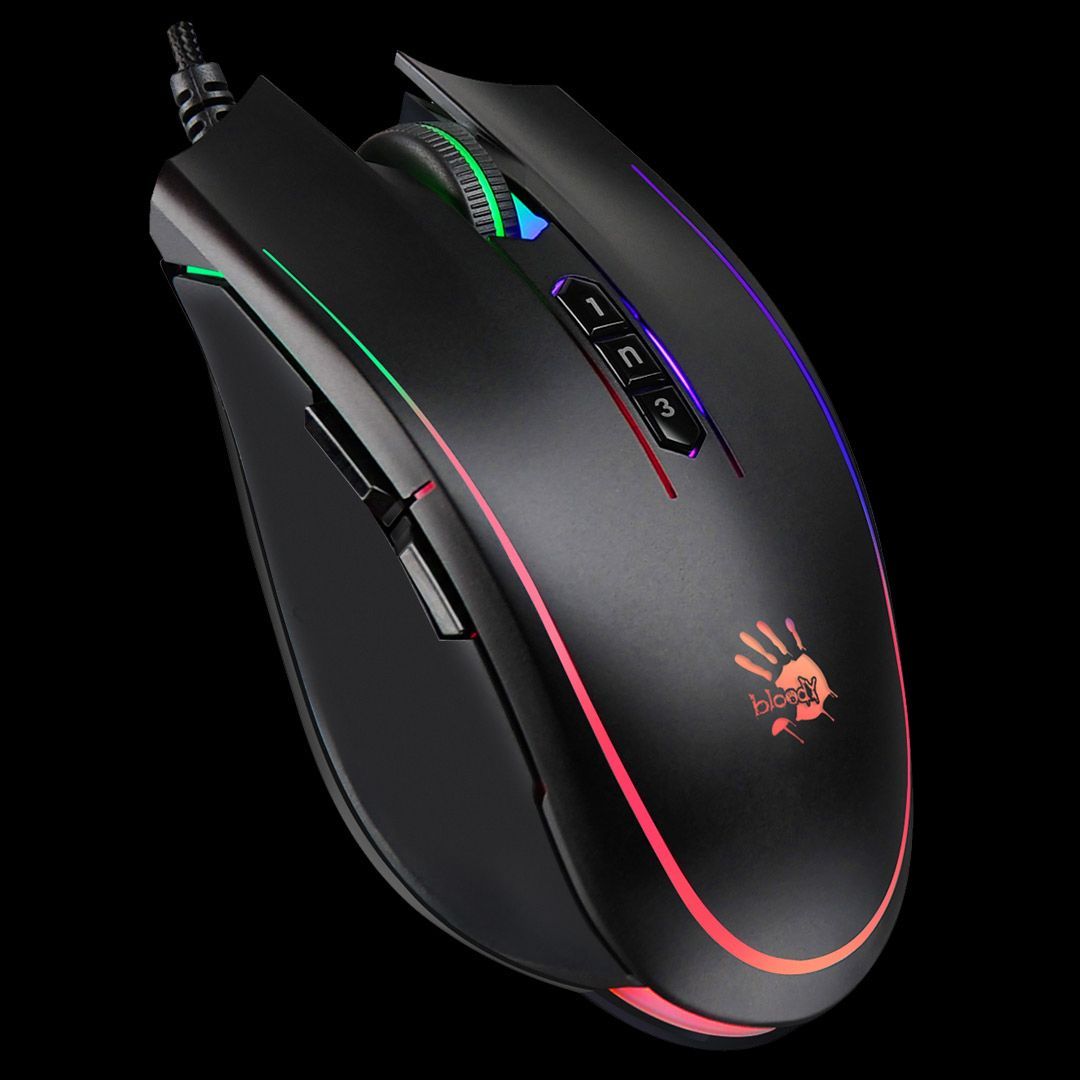 A4-Tech P81s Bloody Cruve RGB Animation Gaming mouse Black