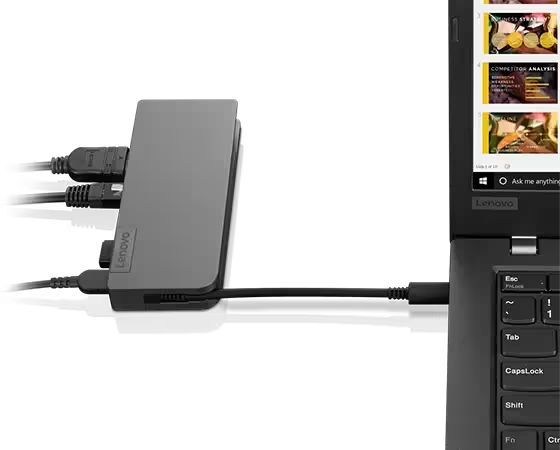 Lenovo Powered USB-C Travel Hub Iron Gray