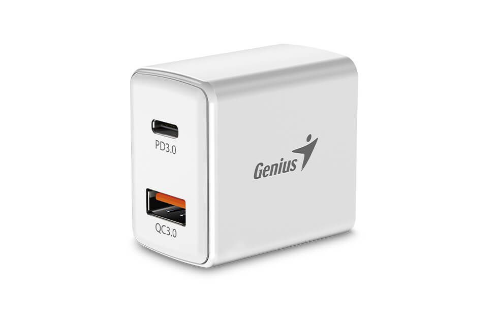 Genius PD-20AC 20W Fast Wall Charger White