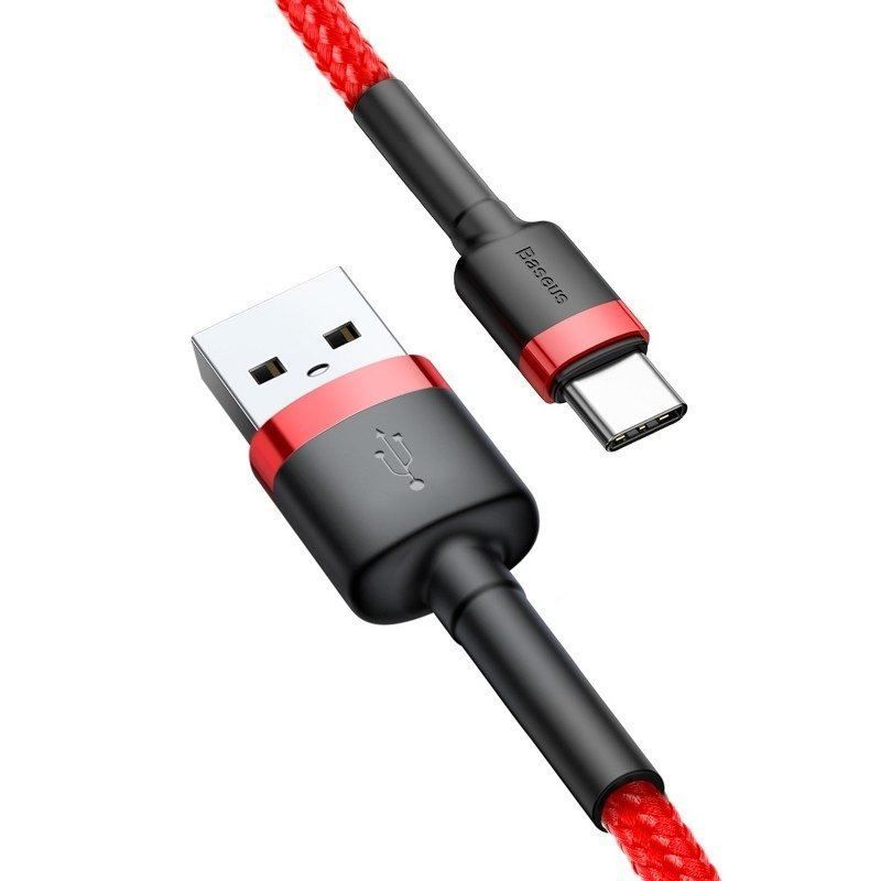 Baseus Cafule USB-A USB-C Cable 0.5m Red