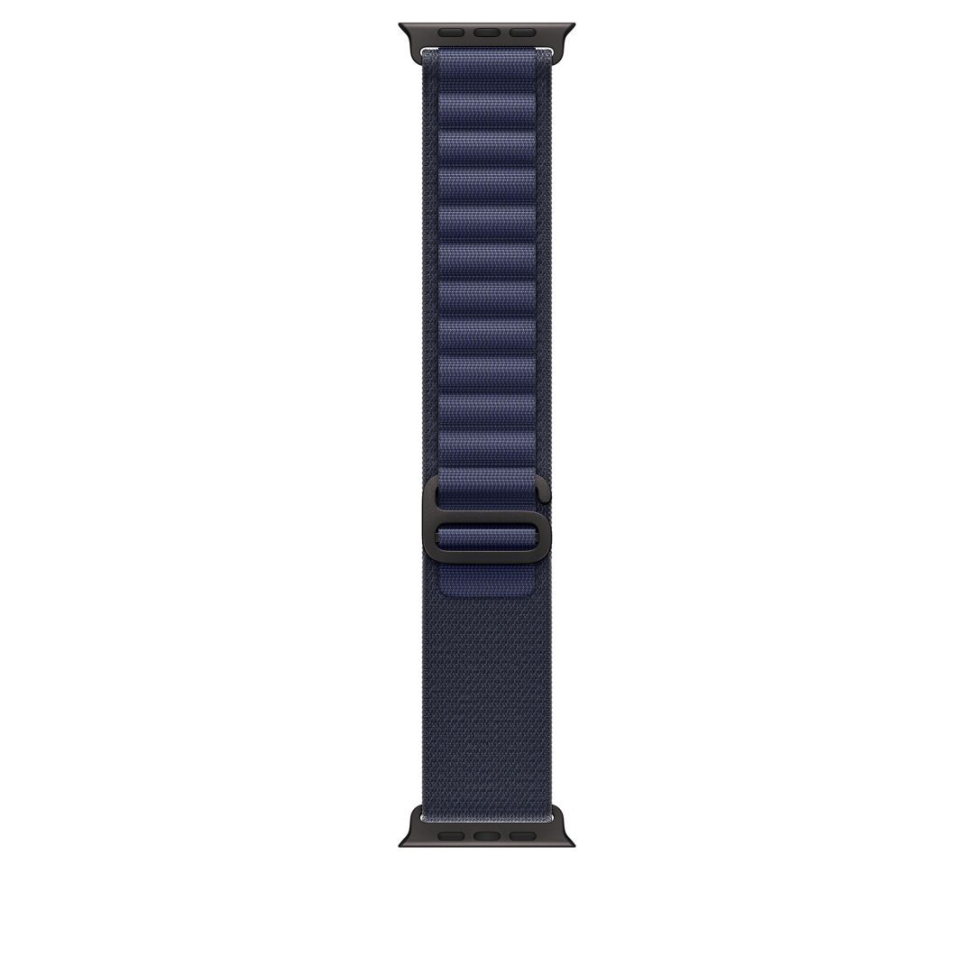 Apple Watch 49mm Alpine Loop Navy Black Titanium Finish Medium