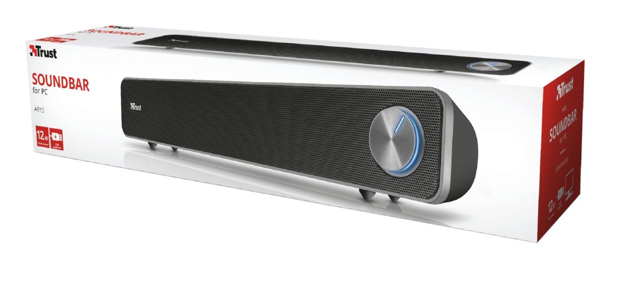 Trust Arys Soundbar for PC Black