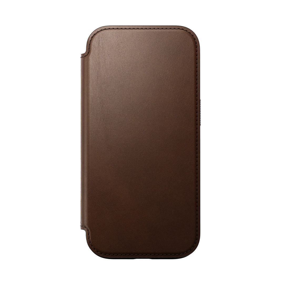 Nomad Modern Leather Folio iPhone 16 Pro Brown