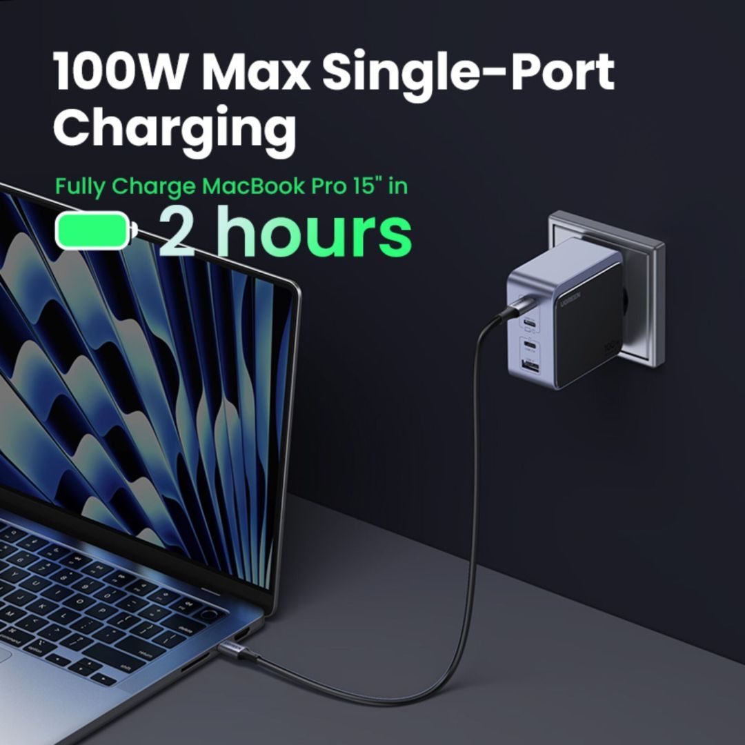 UGREEN Nexode S 100W 4-Port GaN Fast Charger EU Grey