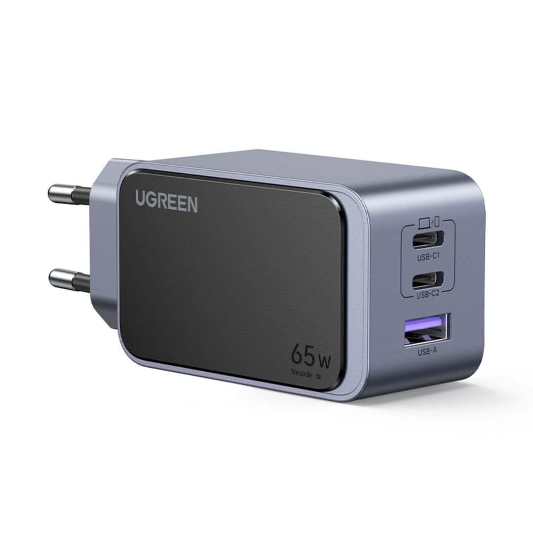 UGREEN Nexode S 65W 3-Port GaN Fast Charger EU Grey