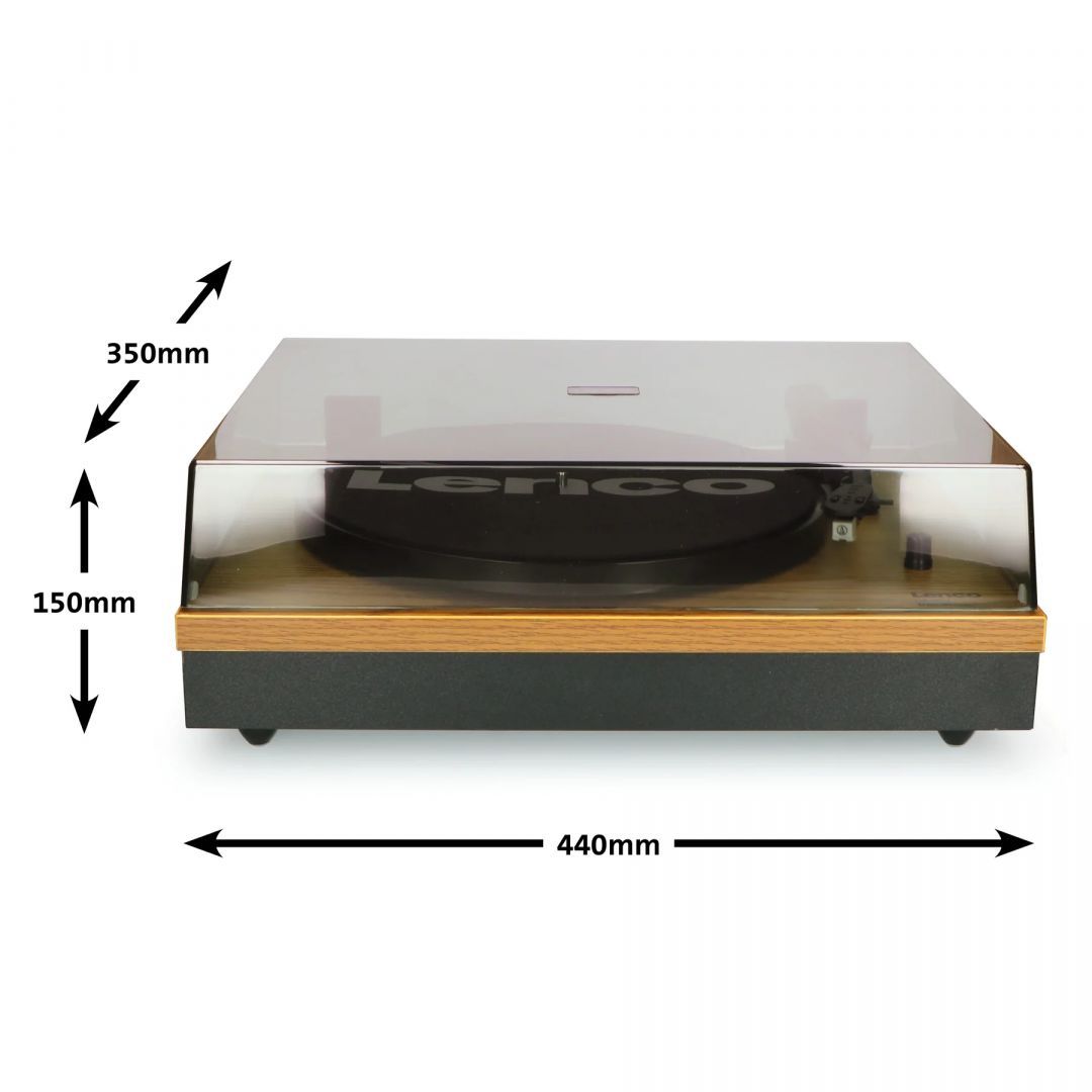 Lenco LS-300 Bluetooth Lemezlejátszó hangszóróval Wood