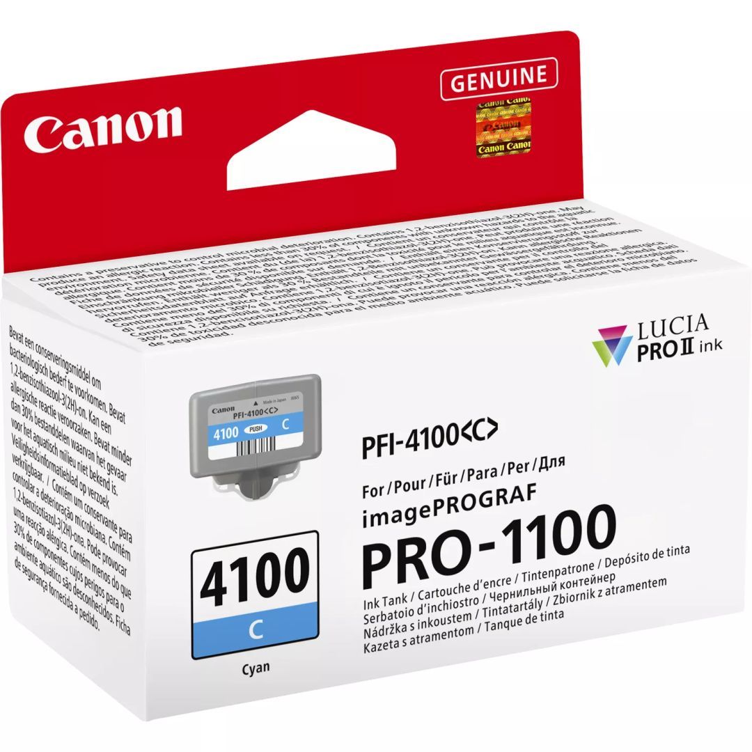 Canon PFI-4100 Cyan tintapatron