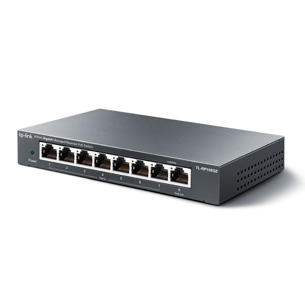 TP-Link TL-RP108GE 8-Port Gigabit Managed PoE Reverse Switch