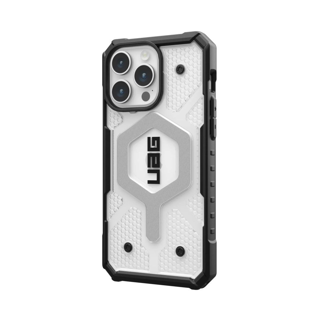 UAG Pathfinder case for MagSafe iPhone 15 Pro Max Ice