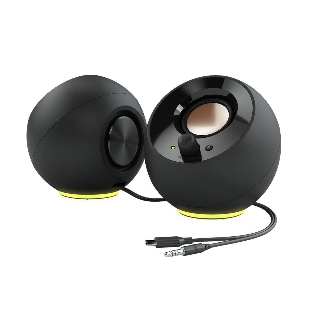 Creative Pebble SE 2.0 USB-C Powered PC Speakers with RGB Lighting Black