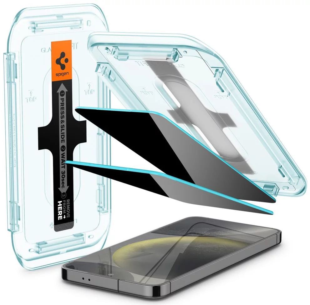 Spigen Glass tR EZ Fit Privacy 2 Pack Samsung Galaxy S24