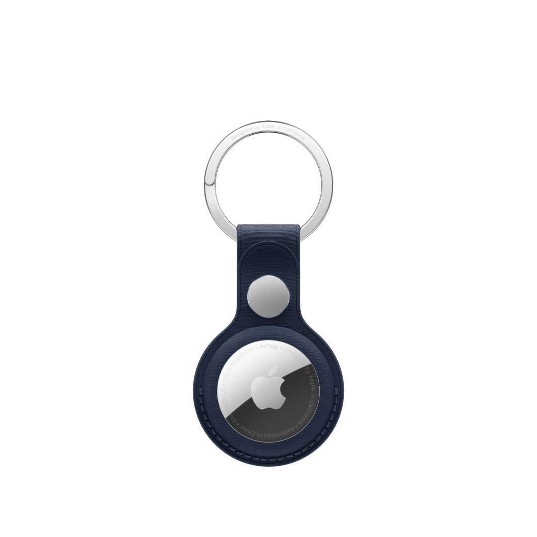 Apple AirTag FineWoven Key Ring Deep Blue