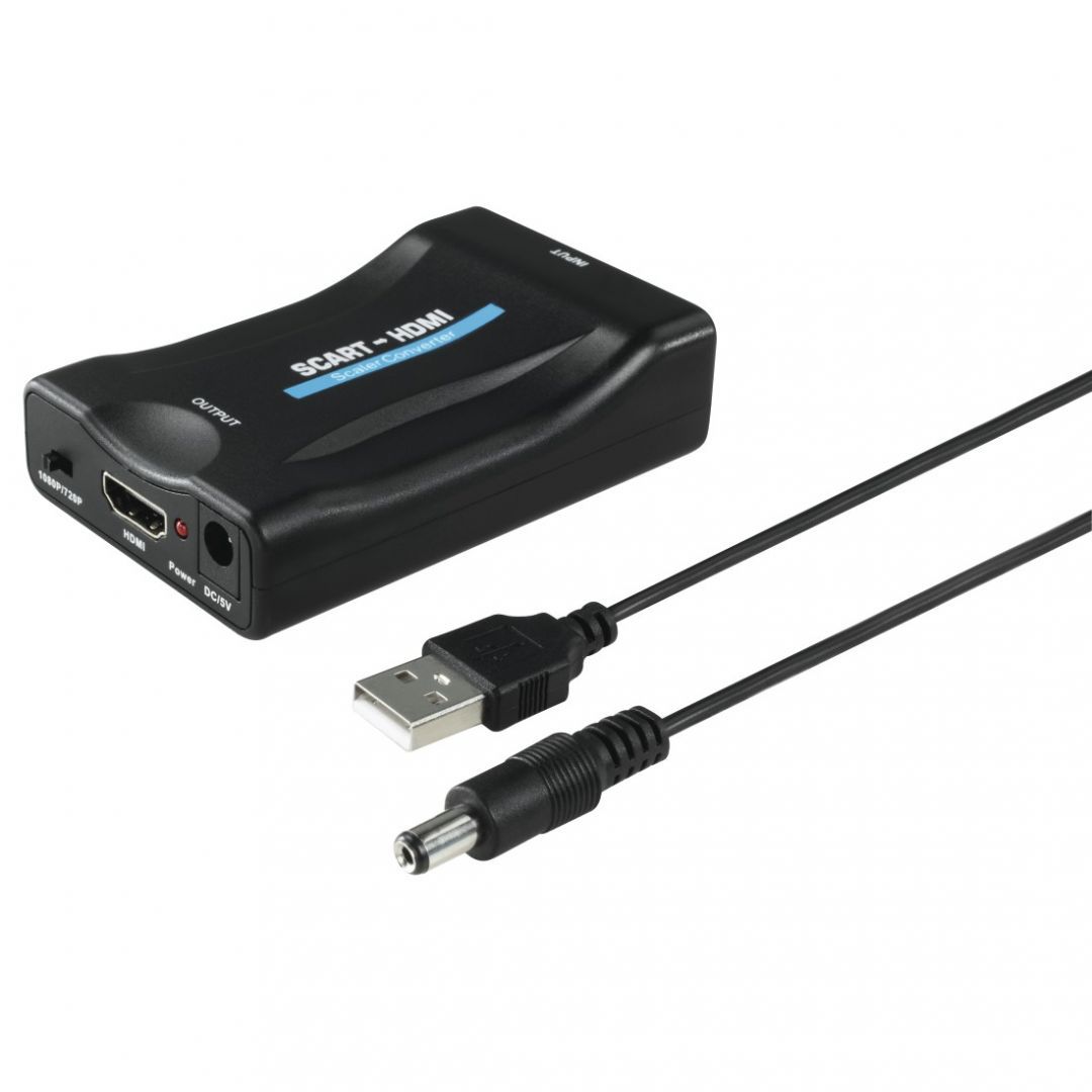 Hama AV Converter Scart to HDMI Black