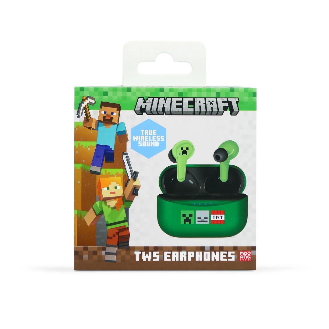 OTL Technologies Minecraft Icons TWS Bluetooth Headset Green