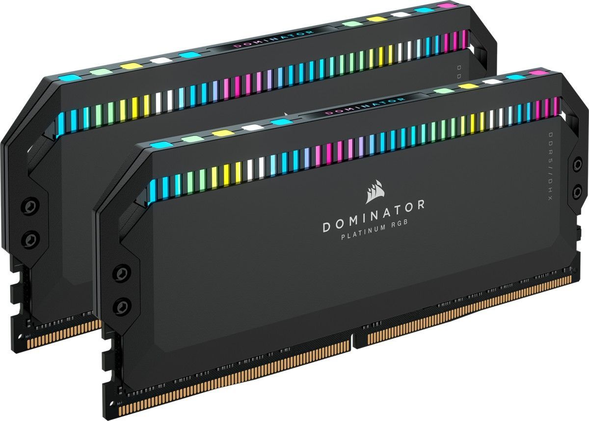 Corsair 64GB DDR5 6400MHz Kit(4x16GB) Dominator Platinum RGB Black