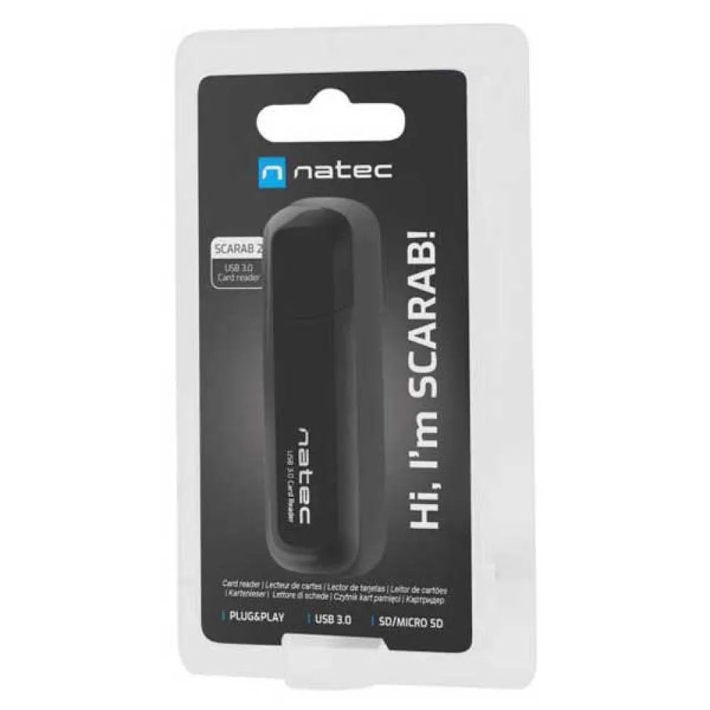 natec Scarab 2 USB-A Card Reader Black