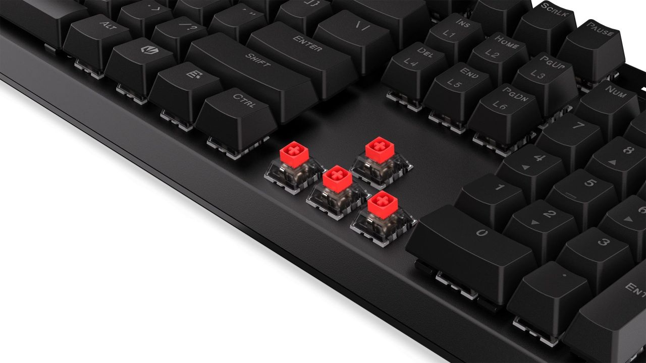 Endorfy Thock Wireless Red Switch Mechanical Keyboard Black US