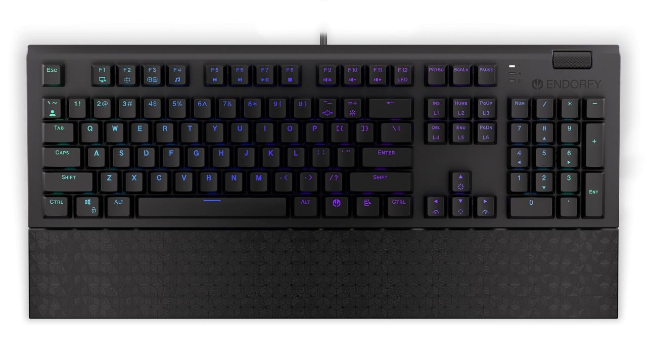 Endorfy Omnis Blue Switch Mechanical Keyboard Black US