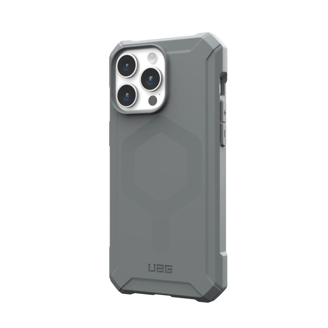 UAG Essential Armor case for MagSafe iPhone 15 Pro Max Silver