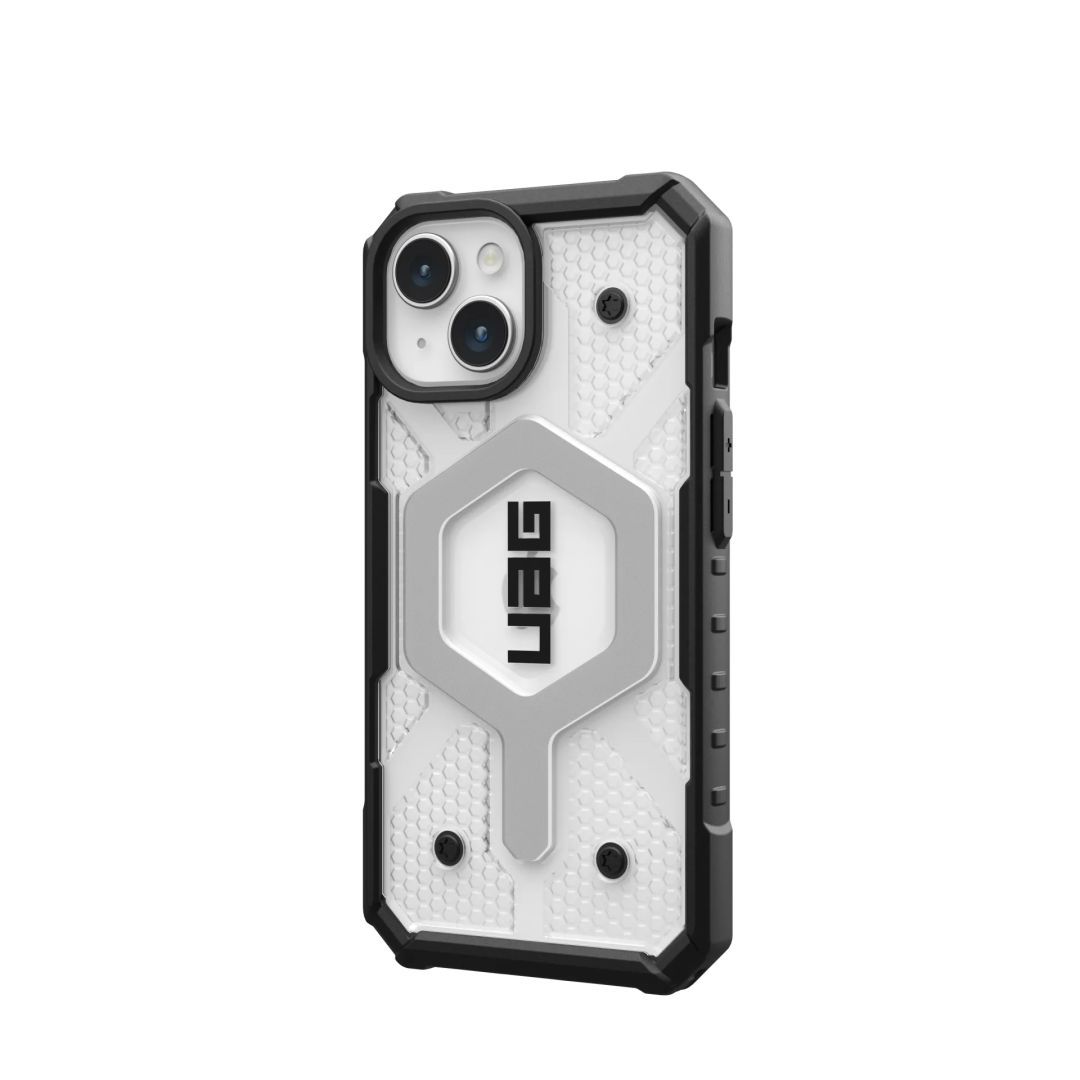 UAG Pathfinder case for MagSafe iPhone 15 Ice