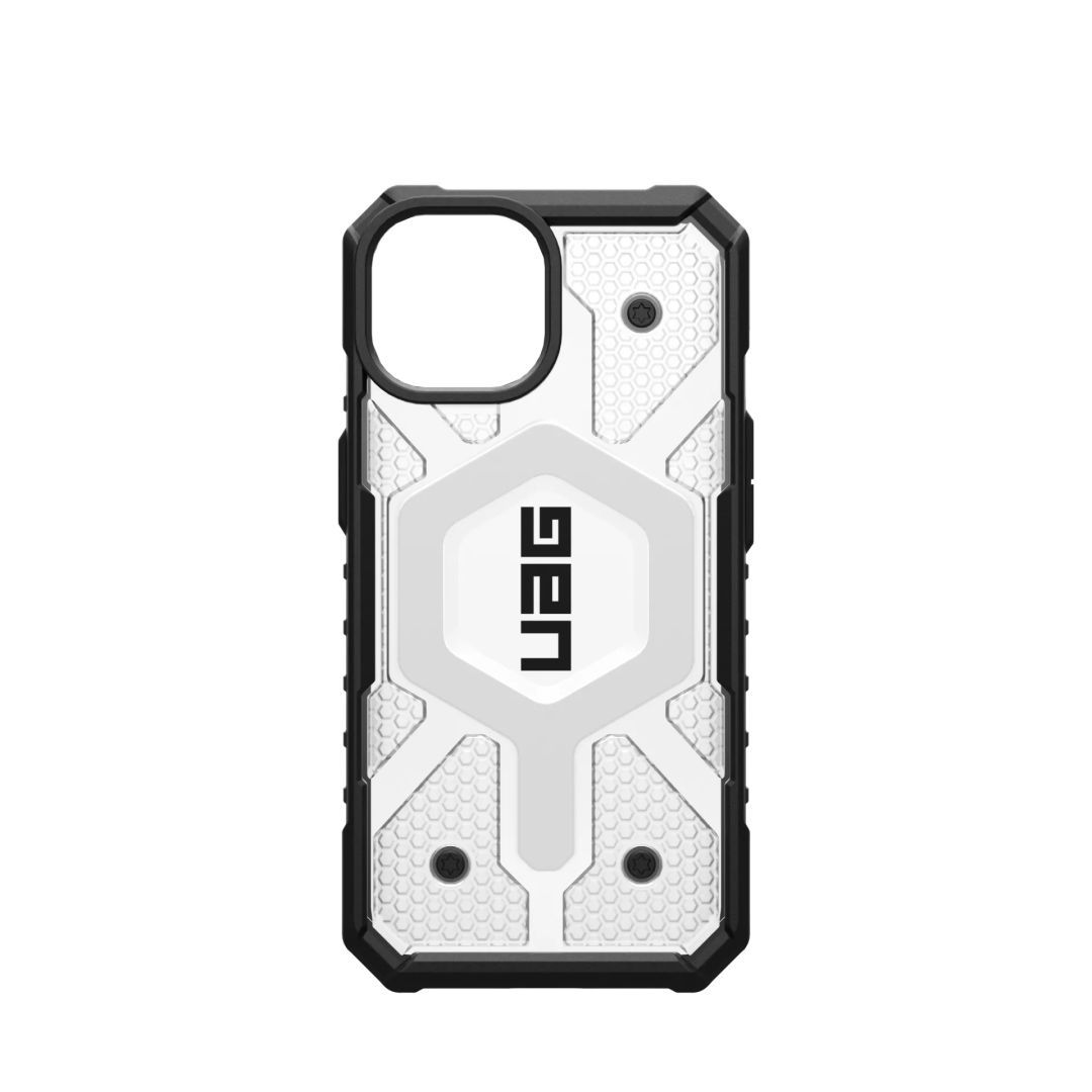 UAG Pathfinder case for MagSafe iPhone 15 Ice