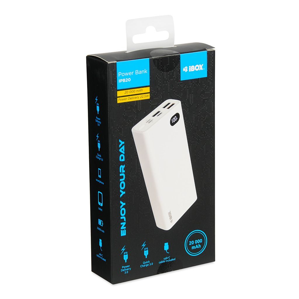 iBox 20000mAh PowerBank White