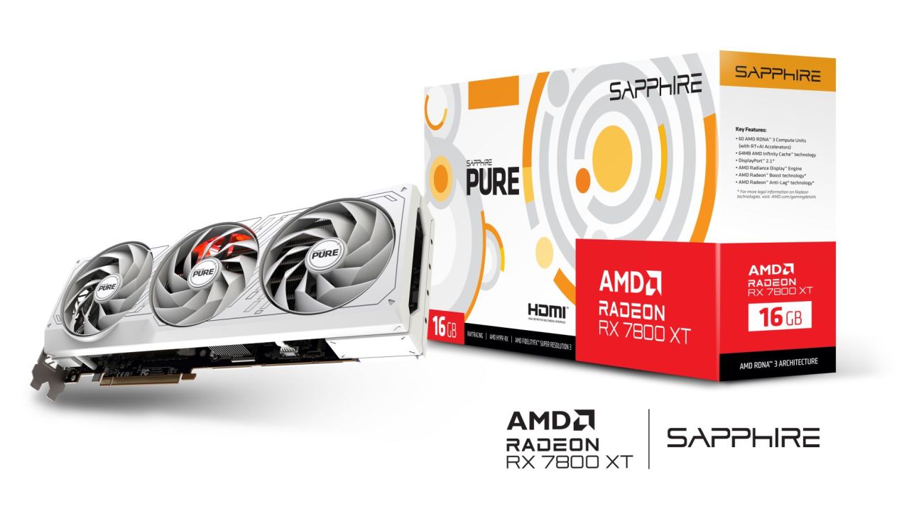 Sapphire Radeon RX7800 XT 16GB DDR6 Pure Gaming OC