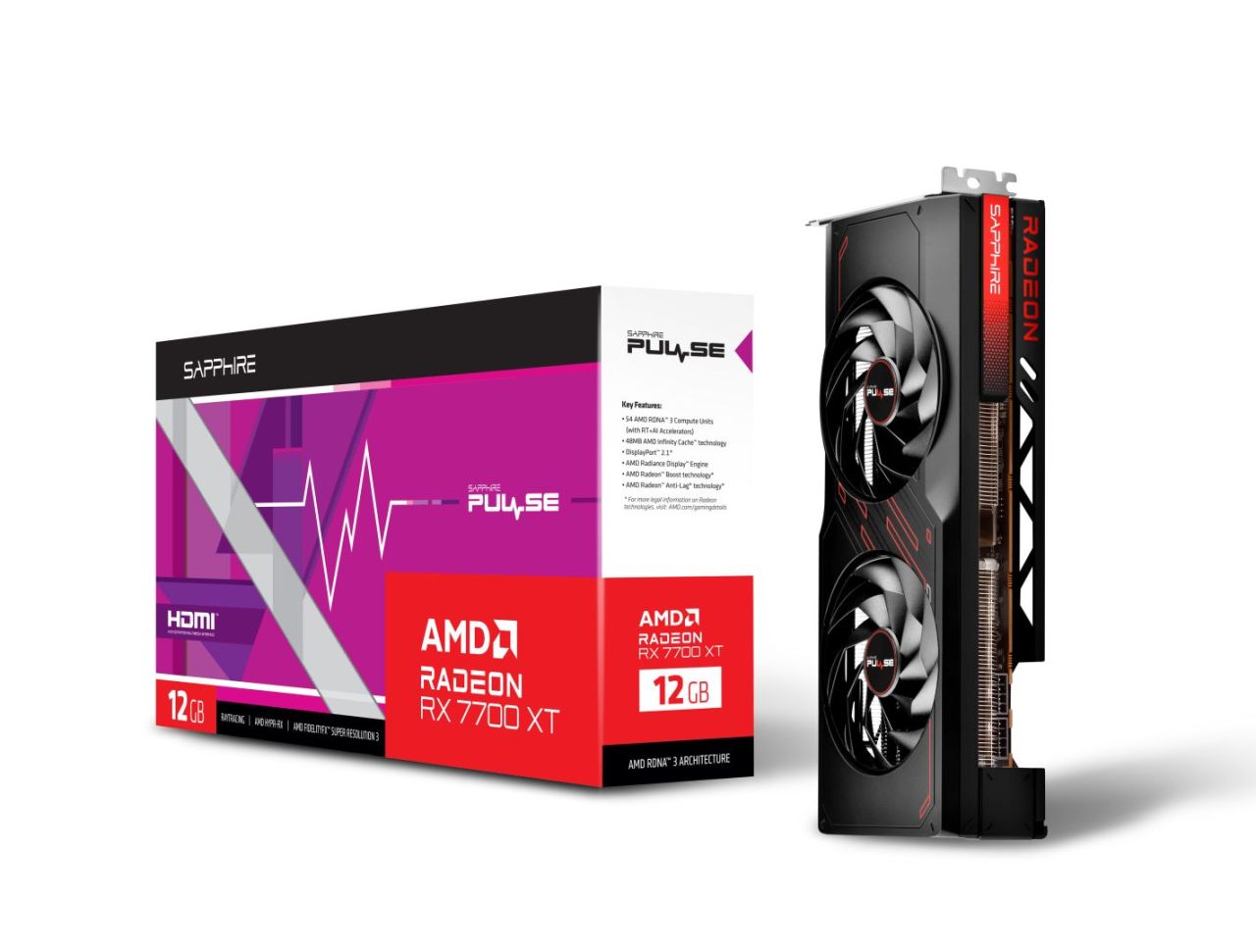 Sapphire Radeon RX7700XT 12GB DDR6 Pulse